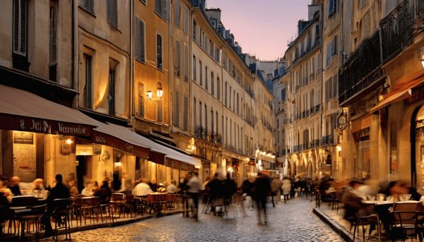 Ambiance conviviale de la rue des Marronniers à Lyon